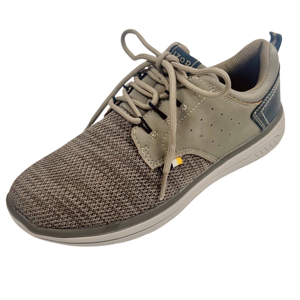 Izod Men's Drift Casual Oxford Sneakers Gray/Navy Size 8
